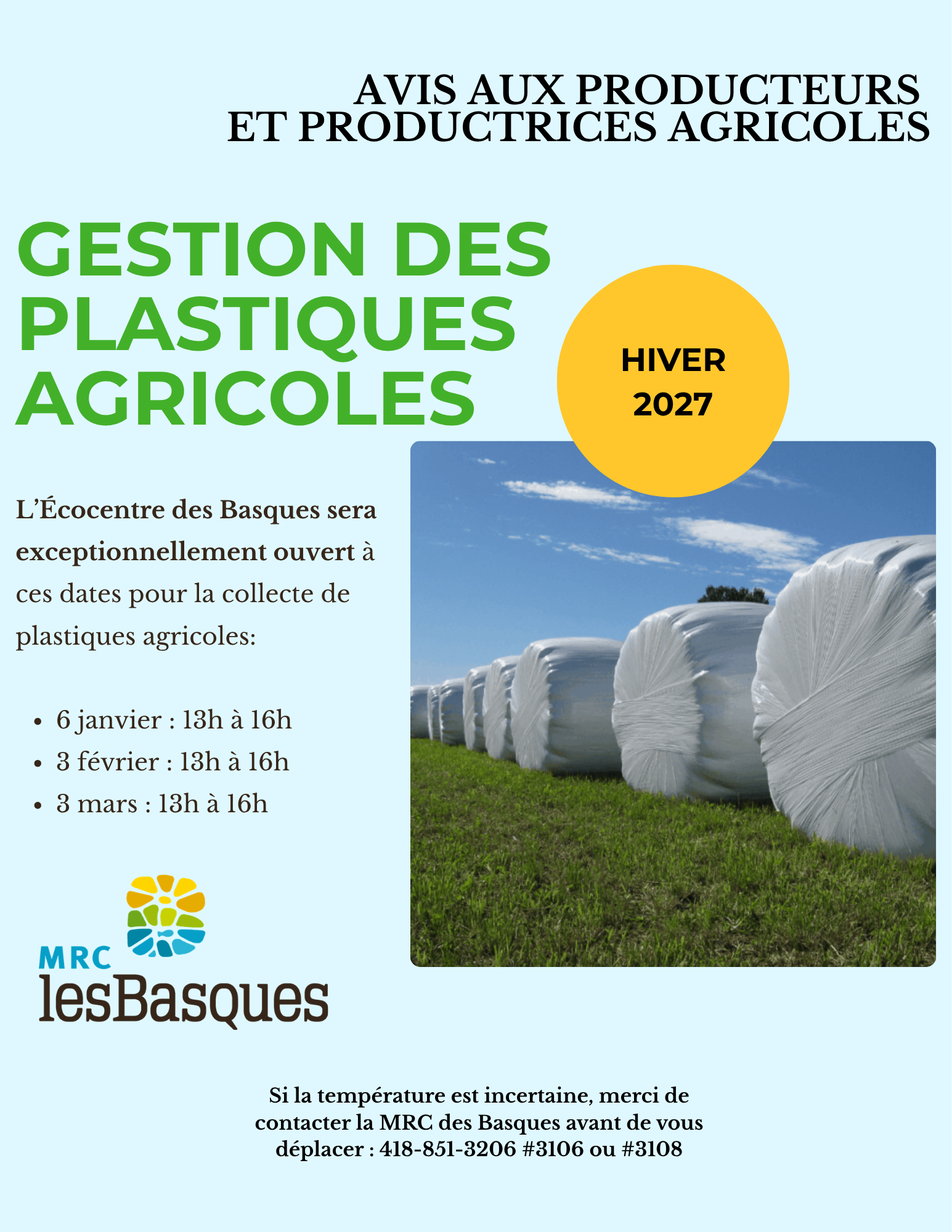 plastiques agricoles 2027 mrc les basques